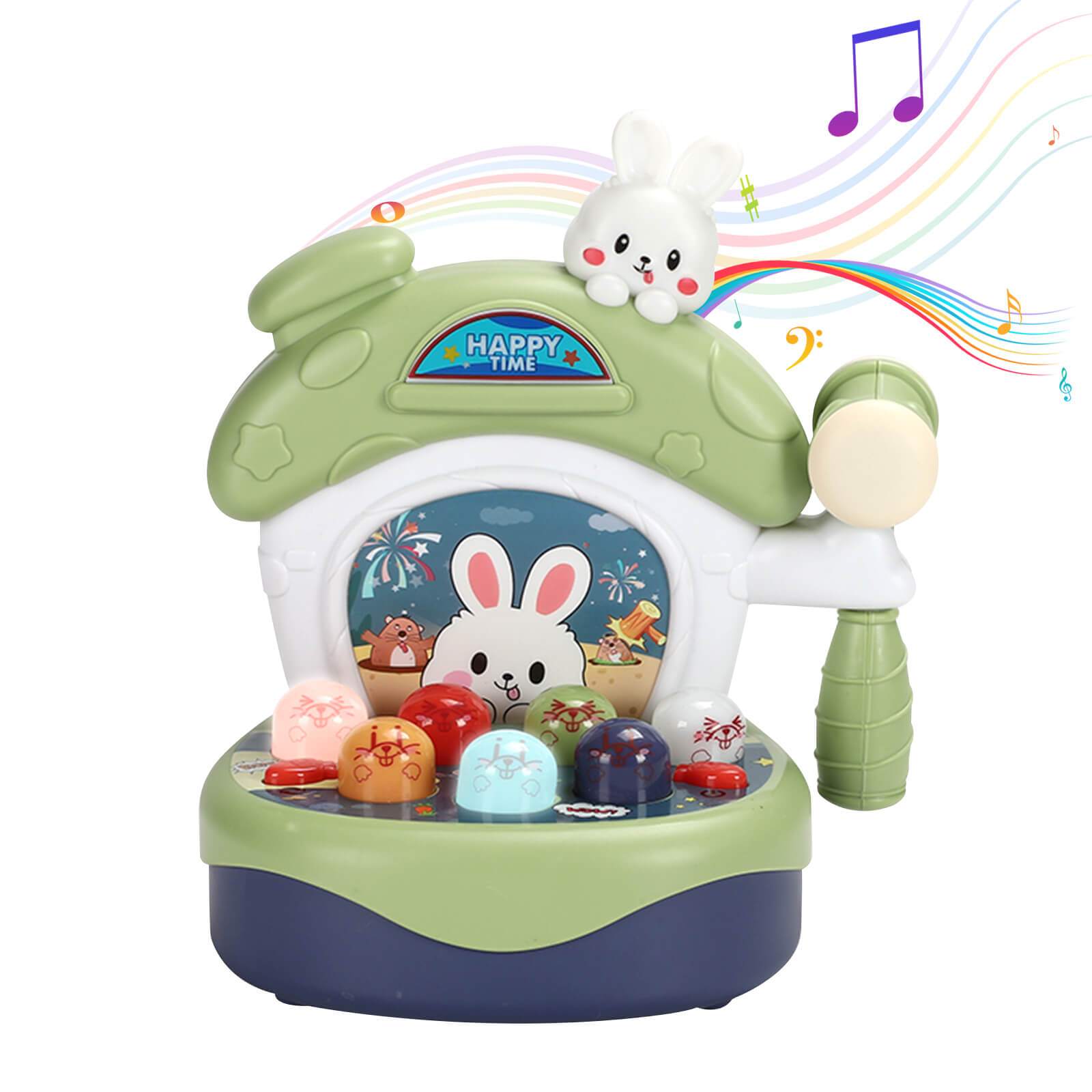 Toddlers Kids Whack A Mole Game Toy With Light Music Sound for Boys Girls STEM Education