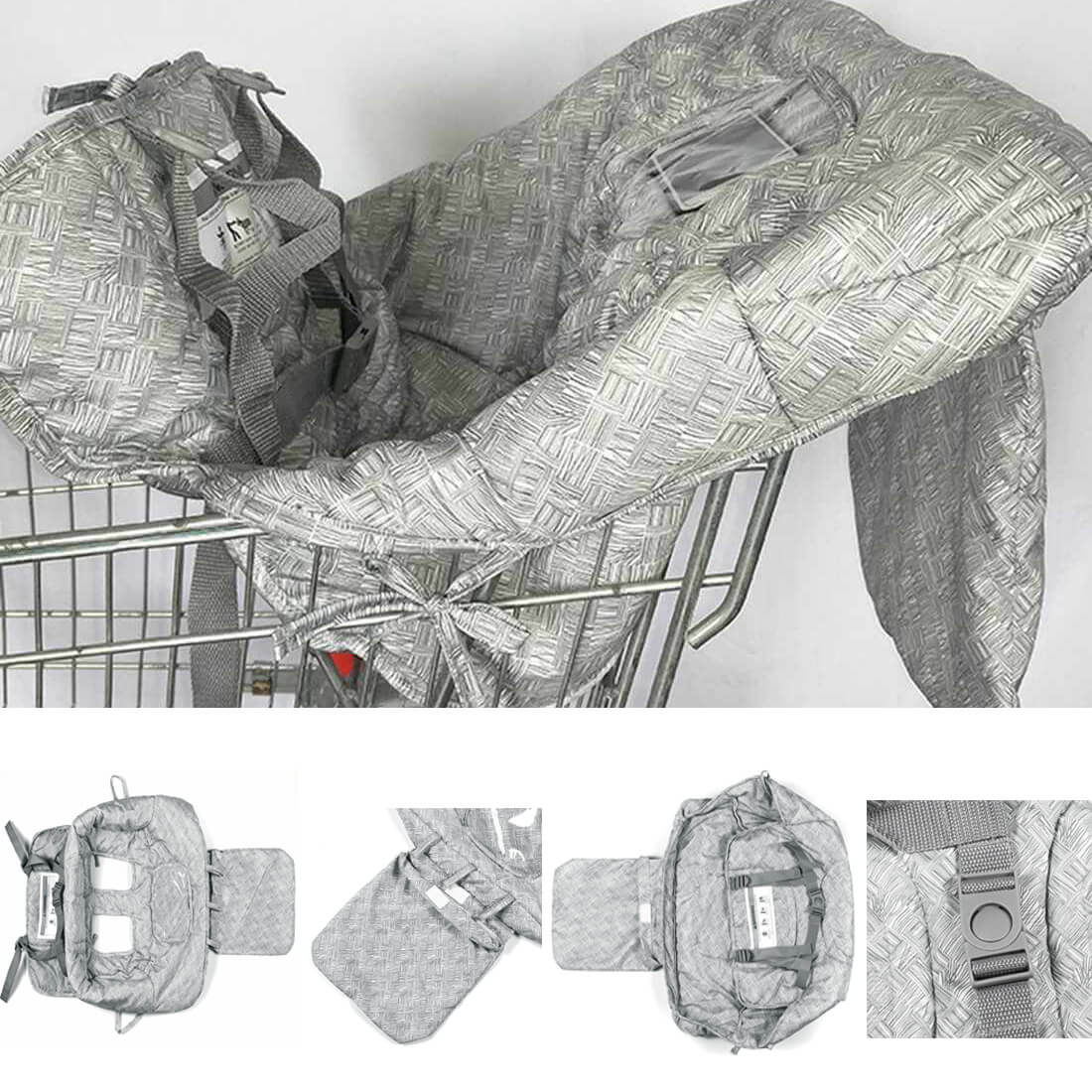 Baby Shopping Cart Seat Cushion Toddler Chair Cushion Travel Portable Mat