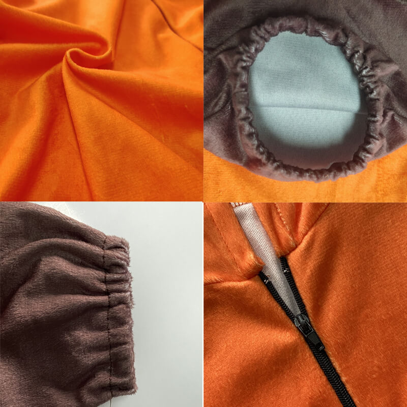 Kids Turning Red Mei Cosplay Costume Meilin Jumpsuit Halloween Red Panda Onesie for Boys and Girls