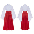 Adult Utahime Costume White Kimono and Skirt Full Set for Halloween Cosplay
