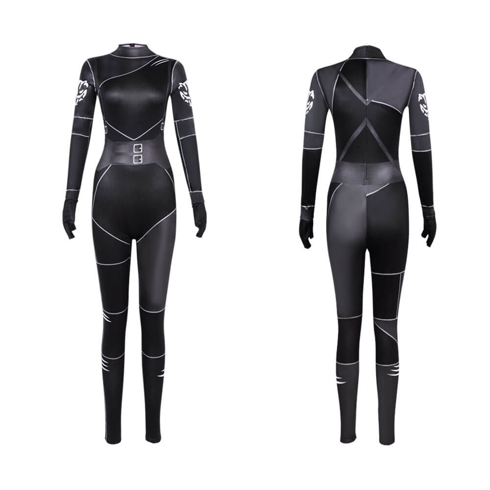 Wednesday Costume Wednesday Addams Jumpsuit Headband 2pcs Sets Wednesday Outfit for Halloween