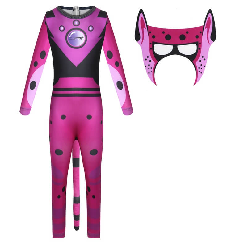 Kids Wild Kratts Jumpsuit and Mask Halloween Costume Party Cosplay Full Set for Boys Girls