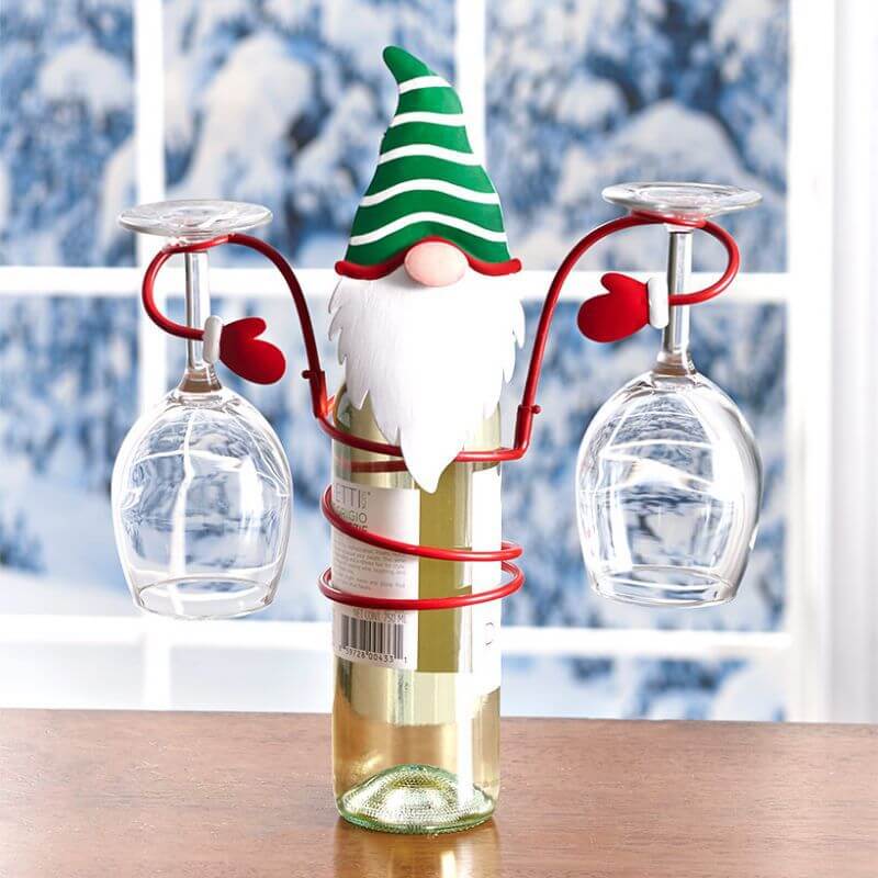 Wine Glass Rack Christmas Wine Bottle Holders for Festival Home Decoration
