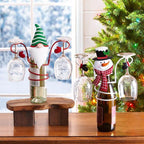 Wine Glass Rack Christmas Wine Bottle Holders for Festival Home Decoration