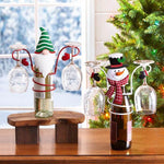 Wine Glass Rack Christmas Wine Bottle Holders for Festival Home Decoration