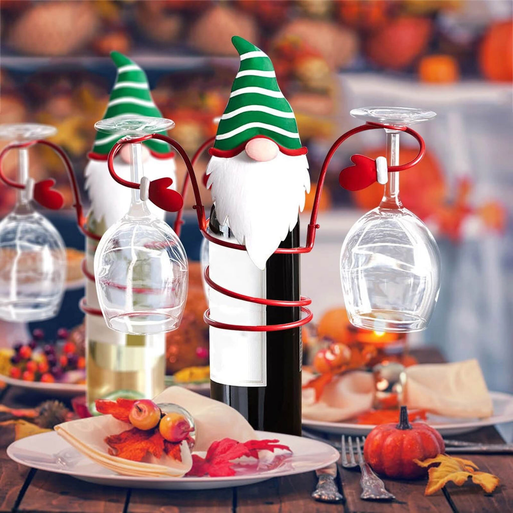 Wine Glass Rack Christmas Wine Bottle Holders for Festival Home Decoration