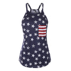 Women Fourth of July Outfit Backless July 4th Shirt American Flag Clothes for Independence Day
