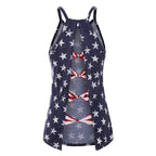 Women Fourth of July Outfit Backless July 4th Shirt American Flag Clothes for Independence Day