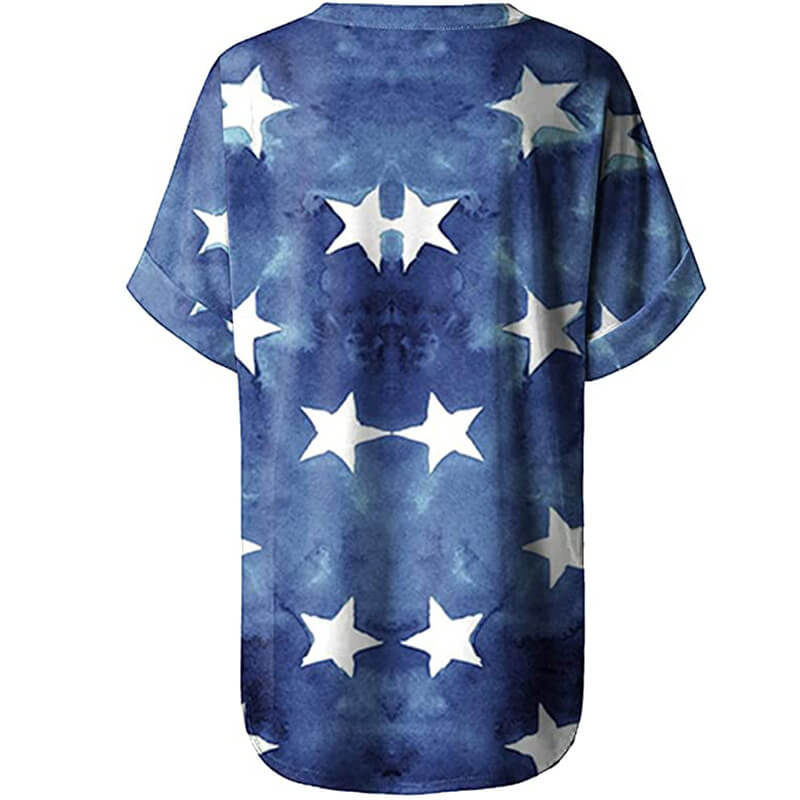 Women American Flag Shirt Classic 4th of July Tee Ladies Independent Day Outfits for Parade