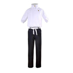 Adult Yuta Costume White Uniform Set Shirt Pants and Belt Full Set for Cosplay Events