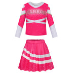 Zombies Cheerleader Costumes Cosplay Dress Up Outfit Sweatshirt Skirt and Pom Poms