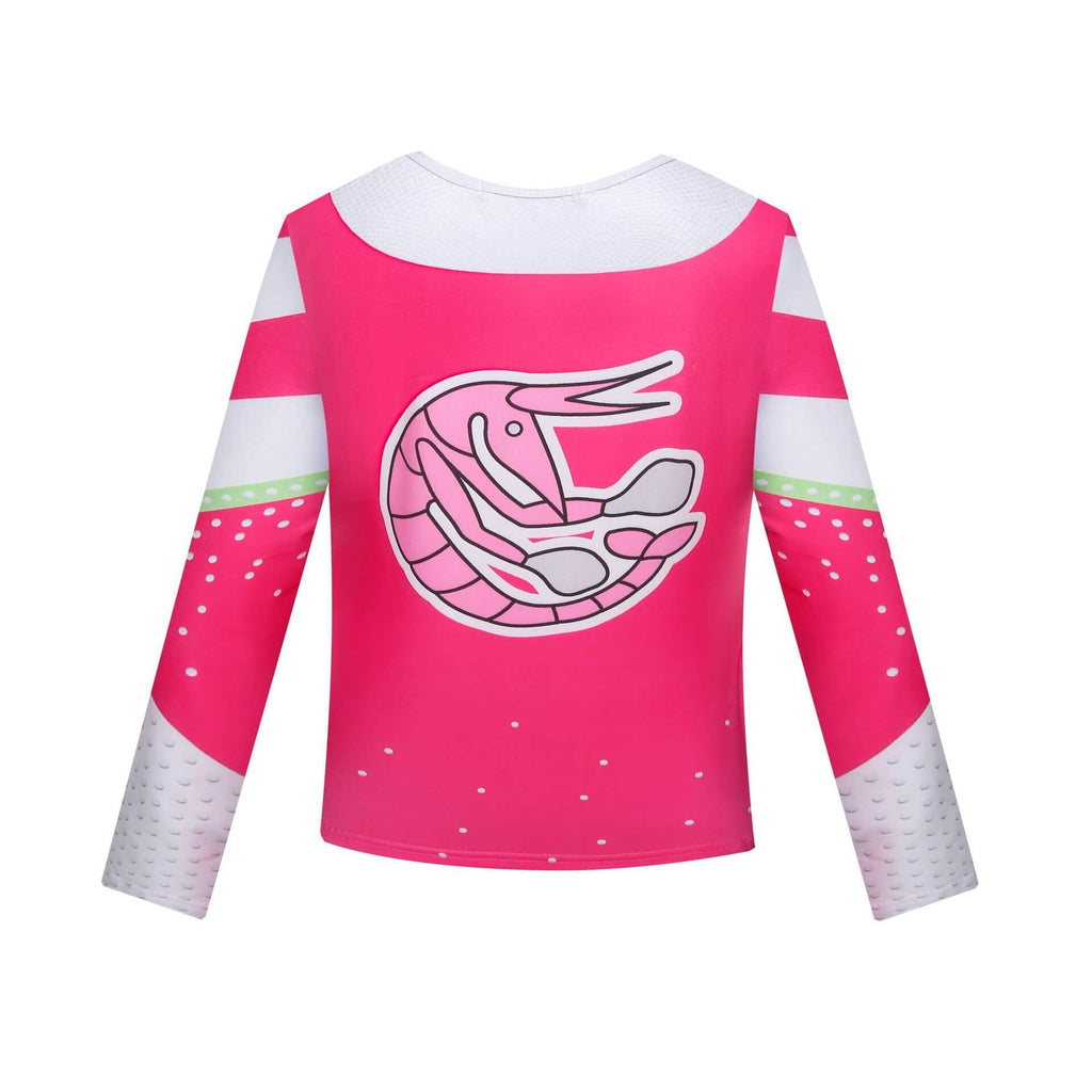 Zombies Cheerleader Costumes Cosplay Dress Up Outfit Sweatshirt Skirt and Pom Poms